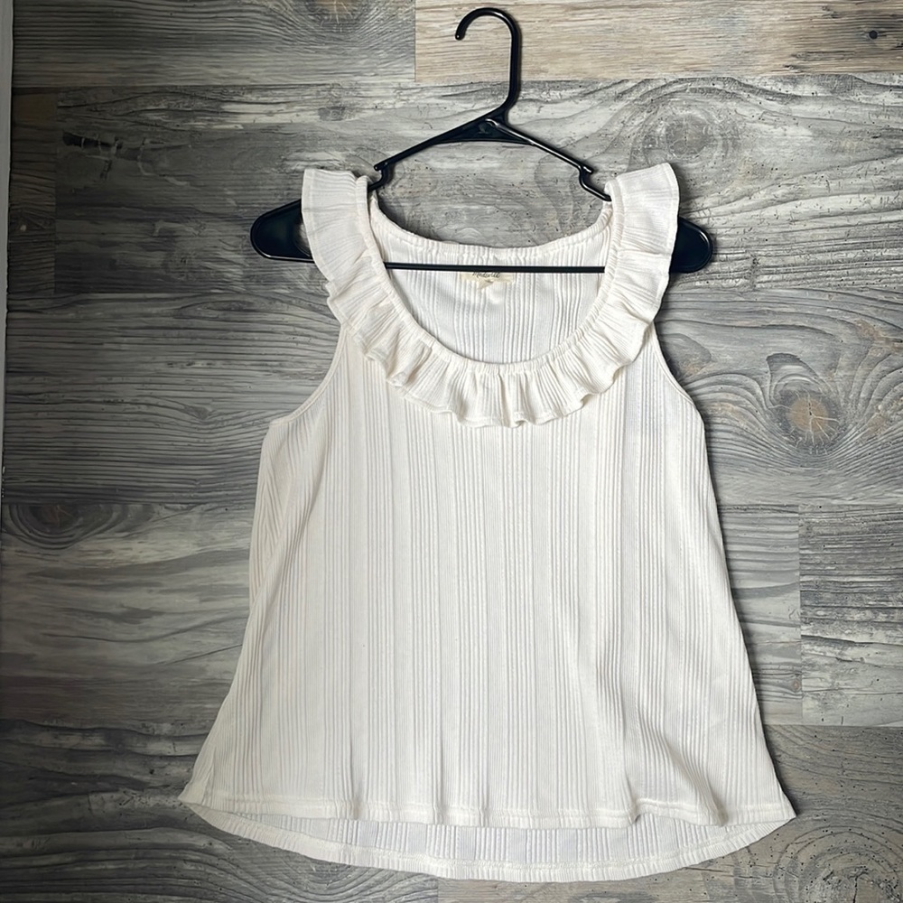 Madewell Ruffle Neck Tank